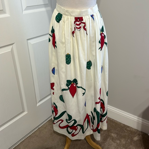 That’s Me! vintage long pleated Christmas skirt, size 11/12 - Picture 1 of 13